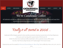 Tablet Screenshot of catahoulacoffee.com